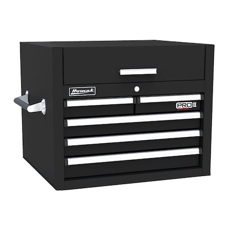 Homak 27in Pro 2 5-Drawer Top Chest - Black BK02027052